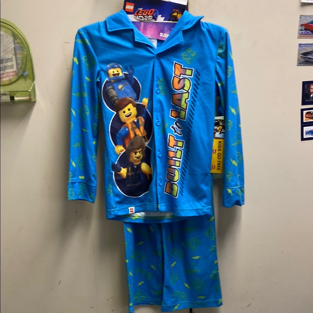 LEGO Blue Pajama Set with Characters